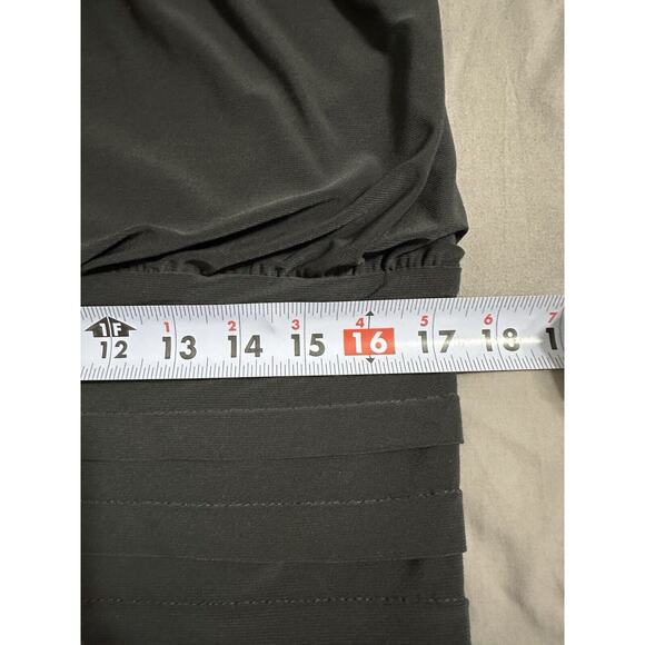 Xscape Womens Cocktail Party Dress Embellished Halter Neck Rushed Bottom Sz 4 - Picture 6 of 12